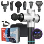 Pistolet do masażu Wellmi MG02Pro Silver do Pleców Ciała Massage Gun
