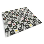 Mata piankowa edukacyjna składana dwustronna dla dzieci 180x200cm - obrazek 3