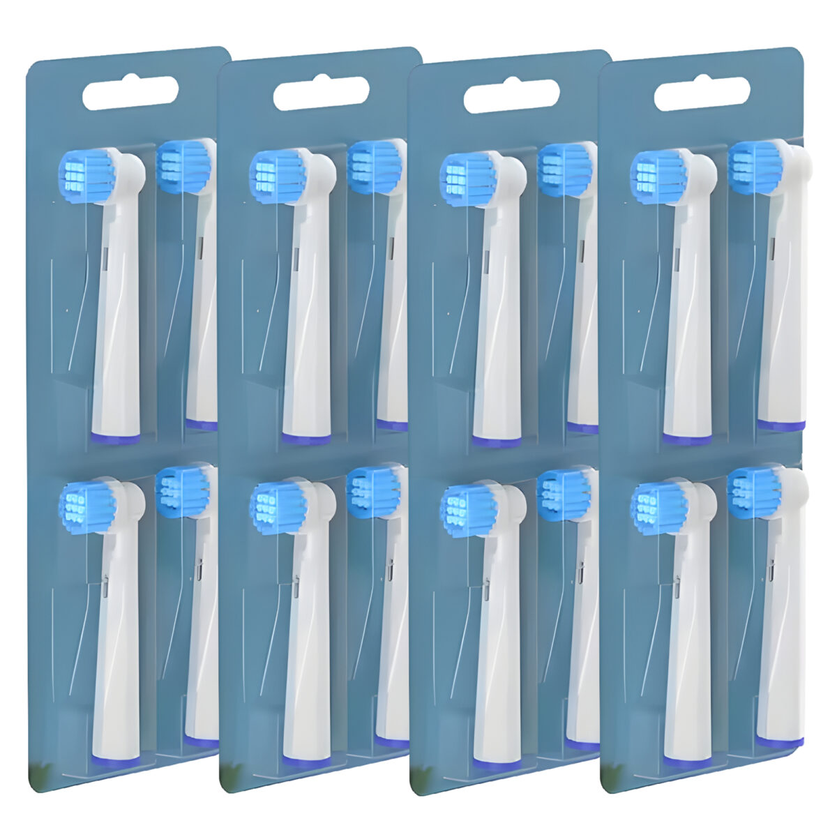 16 sztuk końcówek do szczoteczki elektrycznej EB17 zamiennik Oral B białe miękkie - obrazek 10