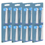 16 sztuk końcówek do szczoteczki elektrycznej EB17 zamiennik Oral B białe miękkie - obrazek 10