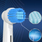 16 sztuk końcówek do szczoteczki elektrycznej EB17 zamiennik Oral B białe miękkie - obrazek 5