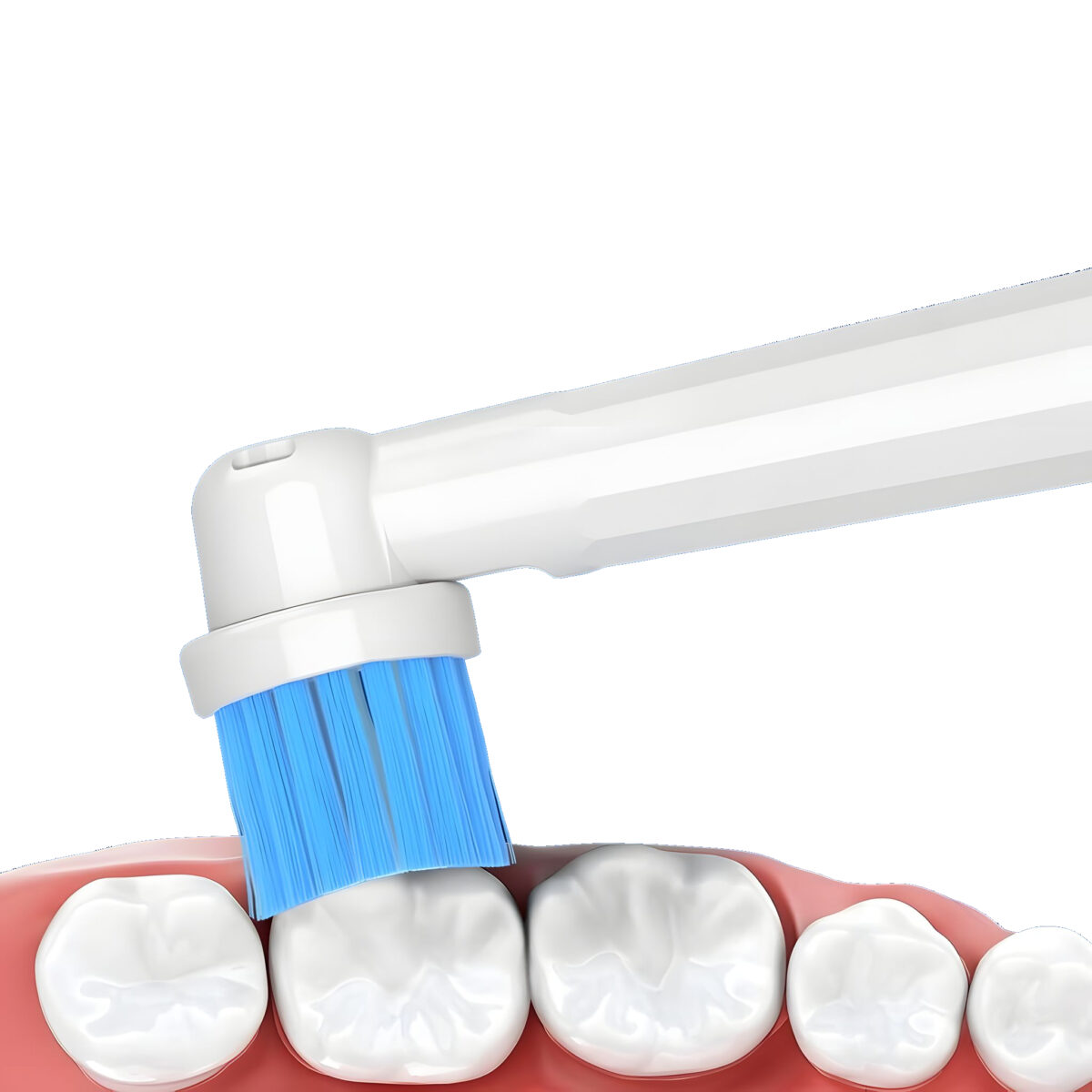 16 sztuk końcówek do szczoteczki elektrycznej EB17 zamiennik Oral B białe miękkie - obrazek 4