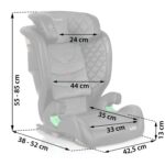 Fotelik samochodowy Nukido Louis czarno-szary 15-36 kg ISOFIX - obrazek 8