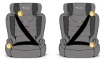 Fotelik samochodowy Nukido Louis Soft szary15-36 kg ISOFIX - obrazek 4