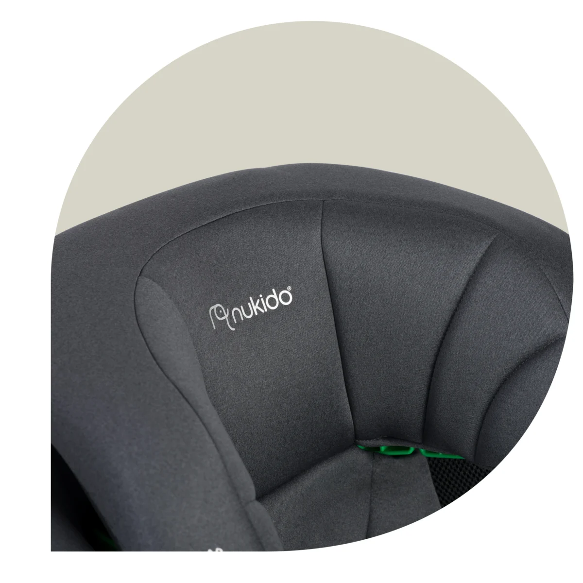 Fotelik samochodowy Nukido Louis Soft szary15-36 kg ISOFIX - obrazek 6