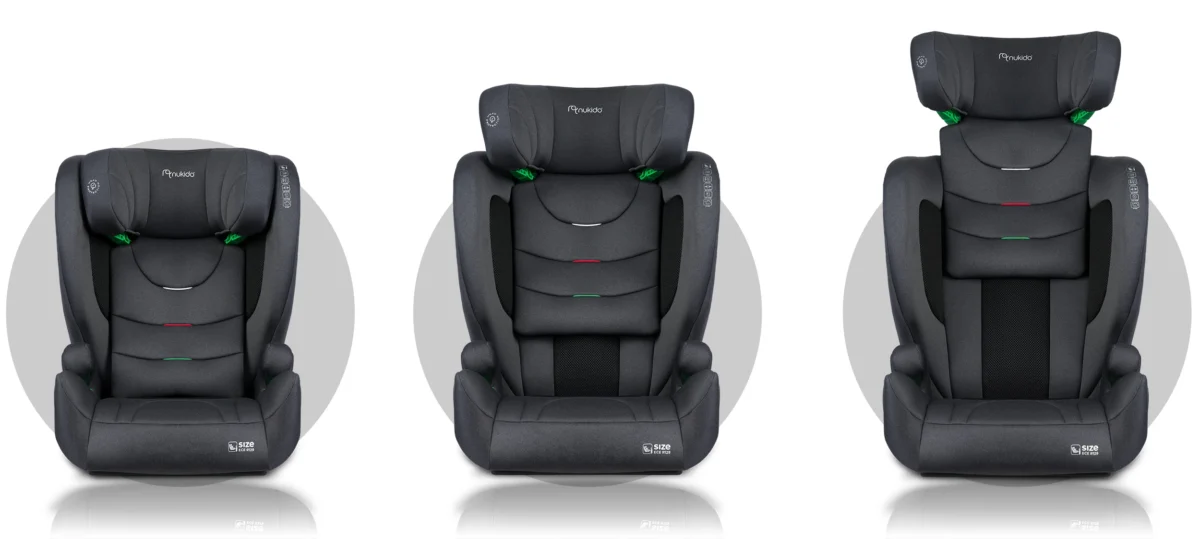 Fotelik samochodowy Nukido Louis Soft szary15-36 kg ISOFIX - obrazek 9