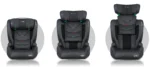 Fotelik samochodowy Nukido Louis Soft szary15-36 kg ISOFIX - obrazek 9