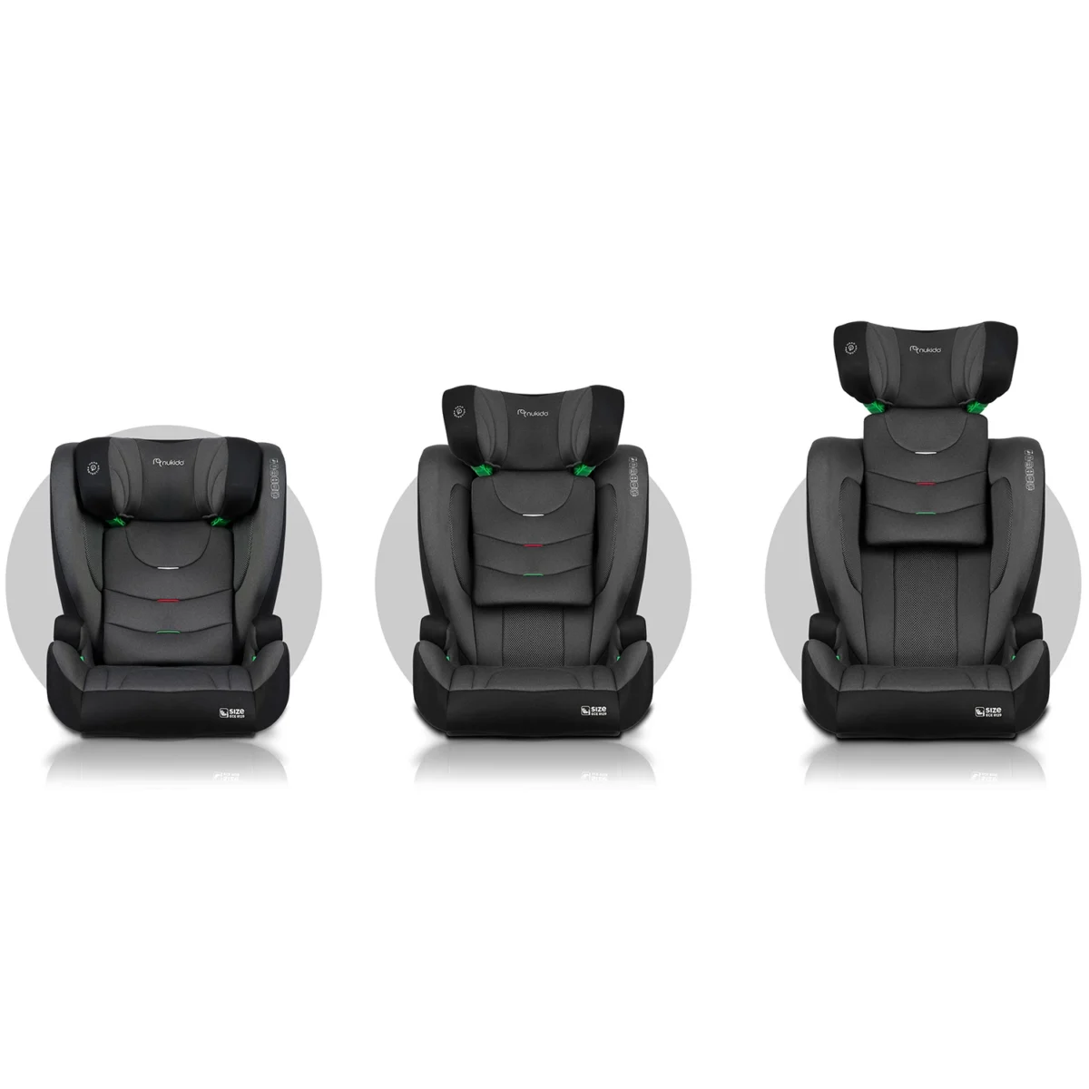 Fotelik samochodowy Nukido Louis Soft czarno-szary 15-36 kg ISOFIX - obrazek 9