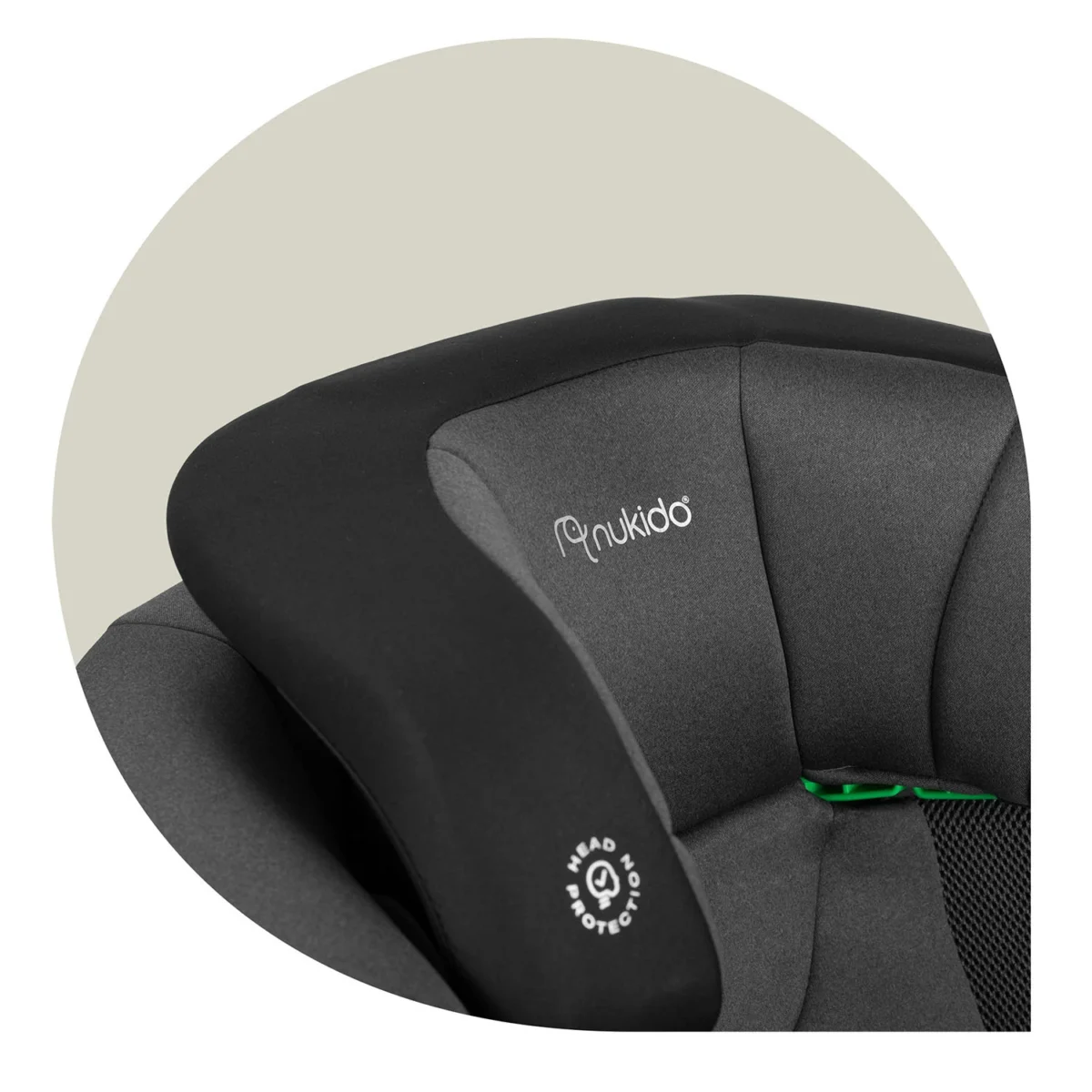 Fotelik samochodowy Nukido Louis Soft czarno-szary 15-36 kg ISOFIX - obrazek 12