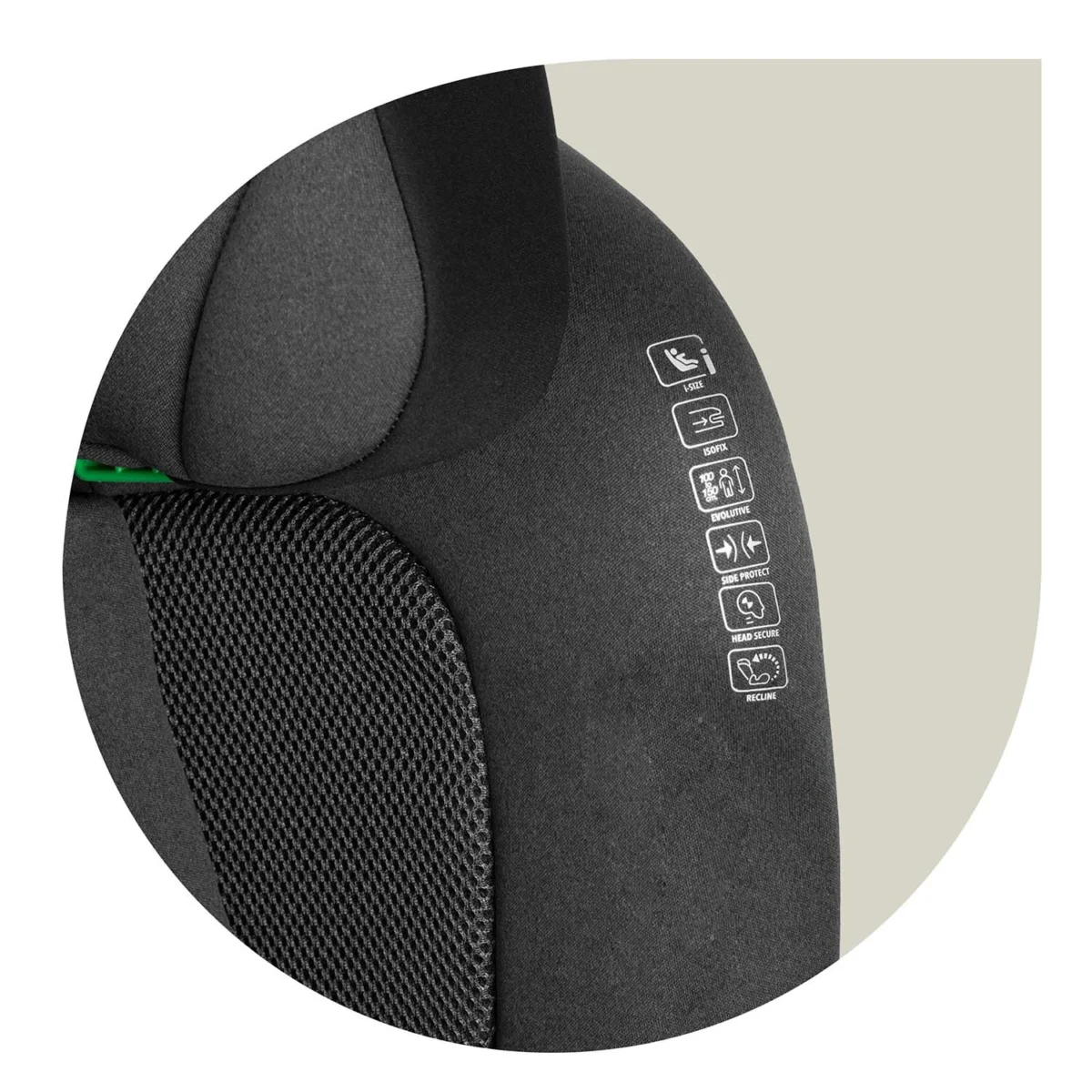 Fotelik samochodowy Nukido Louis Soft czarno-szary 15-36 kg ISOFIX - obrazek 13