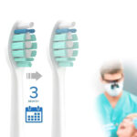 4x Końcówki do szczoteczek elektrycznych Wellmi, Białe  Kompatybilne z Philips Sonicare C2 - obrazek 8