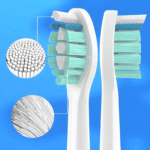 4x Końcówki do szczoteczek elektrycznych Wellmi, Białe  Kompatybilne z Philips Sonicare C2 - obrazek 3