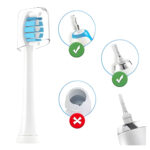 4x Końcówki do szczoteczek elektrycznych Wellmi, Białe  Kompatybilne z Philips Sonicare G2 - obrazek 7