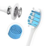 4x Końcówki do szczoteczek elektrycznych Wellmi, Białe  Kompatybilne z Philips Sonicare G2 - obrazek 6