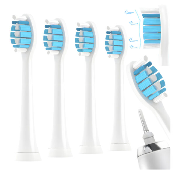 4x Końcówki do szczoteczek elektrycznych Wellmi, Białe  Kompatybilne z Philips Sonicare G2