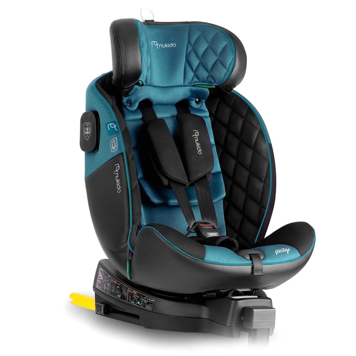 Fotelik samochodowy Nukido Prestige Line czarno-niebieski 0-36 kg ISOFIX - obrazek 2
