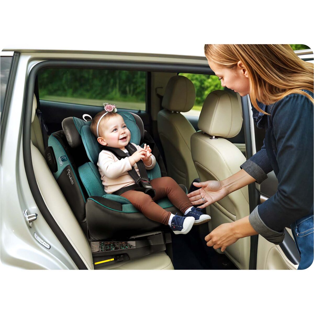 Fotelik samochodowy Nukido Prestige Line czarno-niebieski 0-36 kg ISOFIX - obrazek 3