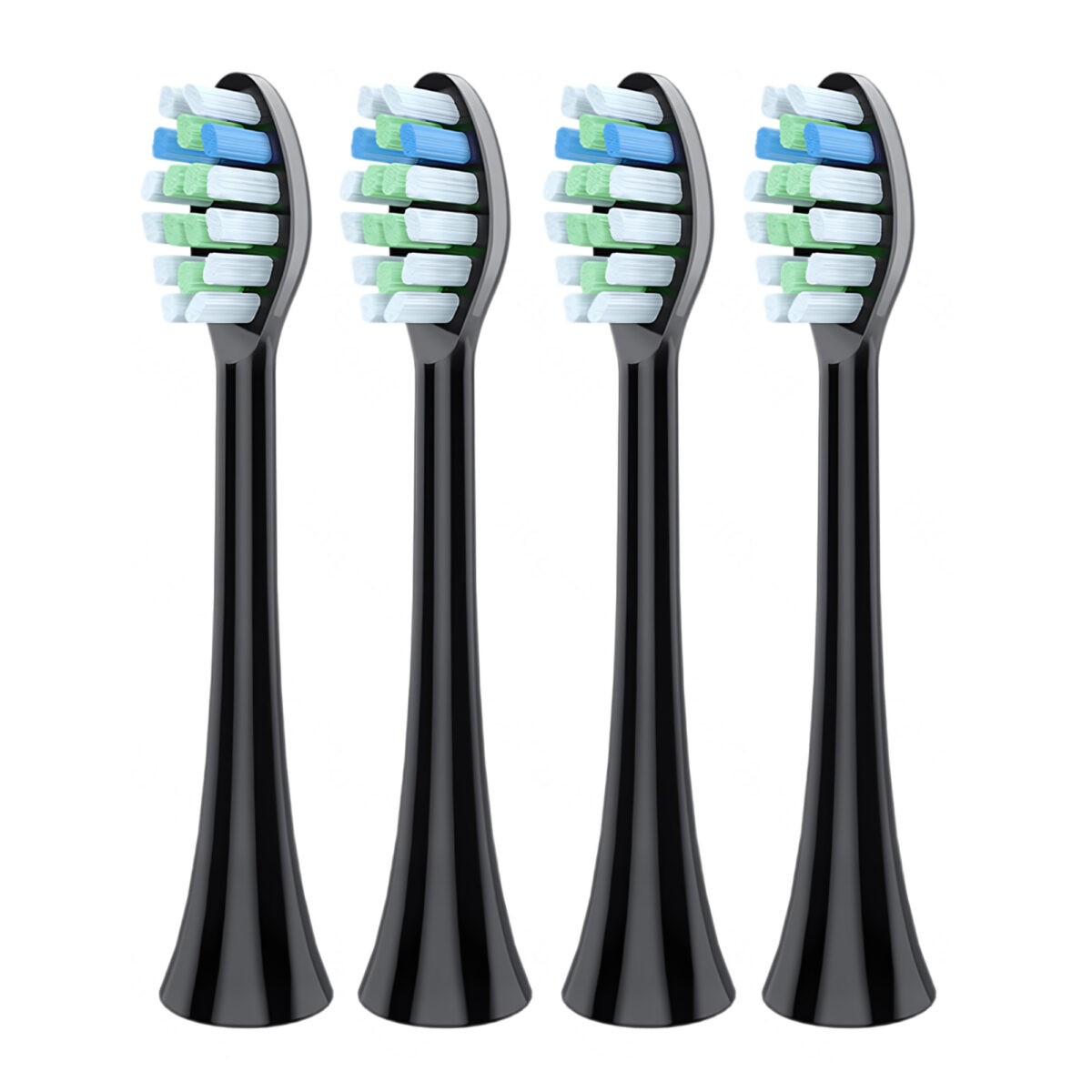 4x końcówki do szczoteczek sonicznych Philips Sonicare W2 czarne zamiennik - obrazek 1