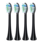 4x końcówki do szczoteczek sonicznych Philips Sonicare W2 czarne zamiennik