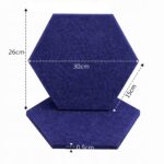 Tablica Panel Ścianka Zestaw Wygłuszający Samoprzylepny Ścienny Granatowy - obrazek 6