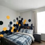 Tablica Panel Ścianka Zestaw Wygłuszający Samoprzylepny ścienny JASNOSZARY - obrazek 7