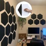 PANELE ŚCIENNE FILCOWE CZARNE akustyczne samoprzylepne wygłuszające Hexagon - obrazek 14
