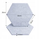 Tablica Panel Ścianka Zestaw Wygłuszający Samoprzylepny Szaro-niebieski - obrazek 2