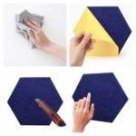 Tablica Panel Ścianka Zestaw Wygłuszający Samoprzylepny Ścienny Granatowy