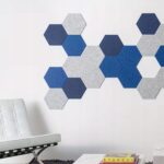 Tablica Panel Ścianka Zestaw Wygłuszający Samoprzylepny ścienny JASNOSZARY - obrazek 12