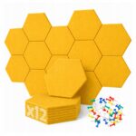 PANELE ŚCIENNE FILCOWE POMARAŃCZOWE akustyczne samoprzylepne wygłuszające - obrazek 6