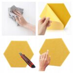 12x Tablica Panel Ścianka Zestaw Wygłuszający Samoprzylepny ścienny ORANGE - obrazek 12