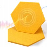 12x Tablica Panel Ścianka Zestaw Wygłuszający Samoprzylepny ścienny ORANGE - obrazek 11