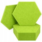 PANELE ŚCIENNE FILCOWE ZIELONE akustyczne samoprzylepne wygłuszając Hexagon - obrazek 12