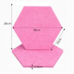 Tablica Panel Ścianka Zestaw Wygłuszający Samoprzylepny ścienny RÓŻOWY - obrazek 4