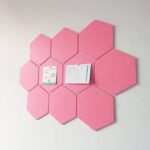 Tablica Panel Ścianka Zestaw Wygłuszający Samoprzylepny ścienny RÓŻOWY - obrazek 11