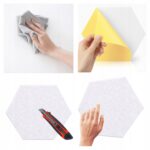 Tablica Panel Ścianka Zestaw Wygłuszający Samoprzylepny ścienny BIAŁY - obrazek 5