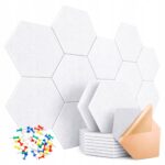 Tablica Panel Ścianka Zestaw Wygłuszający Samoprzylepny ścienny BIAŁY - obrazek 16