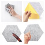 Tablica Panel Ścianka Zestaw Wygłuszający Samoprzylepny ścienny JASNOSZARY - obrazek 14