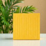 Panel ścienny samoprzylepny filcowy Zagłówek Mata wygłuszająca 30cm Żółty - obrazek 3