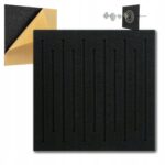 Panel akustyczny samoprzylepny filcowy Mata wygłuszająca 30x30cm Czarny