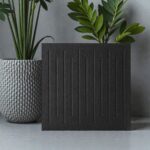 Panele akustyczne Ścianka Zestaw Wygłuszający Samoprzylepny Tablica Czarne