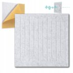 PANELE ŚCIENNE FILCOWE 3D SZARE akustyczne samoprzylepne Mata wygłuszająca - obrazek 13