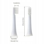 KOŃCÓWKI DO SZCZOTECZKI XIAOMI T100 ZAMIENNIK BIAŁE MIĘKKIE STERYLNE 4 SZT - obrazek 5