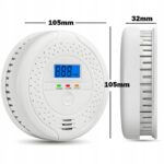 CZUJNIK CZADU TLENKU WĘGLA DETEKTOR LCD CO CERTYFIKOWANY ALARM - obrazek 2