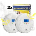 CZUJNIK CZADU I GAZU TLENKU WĘGLA DETEKTOR LCD CO CERTYFIKOWANY ALARM - obrazek 5