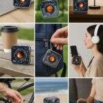 GŁOŚNIK BLUETOOTH PRZENOŚNY BEZPRZEWODOWY 5W BASS MicroSD 4h Z MIKROFONEM