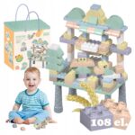 Klocki konstrukcyjne zestaw 108 el. Stolik eko z Pszenicznej Słomy 10924E - obrazek 9