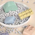 Klocki konstrukcyjne zestaw Stolik 56 el. eko z Pszenicznej Słomy 10922E - obrazek 3