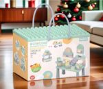 Klocki konstrukcyjne zestaw Stolik 56 el. eko z Pszenicznej Słomy 10922E - obrazek 4