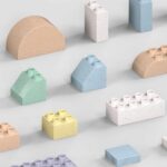 Klocki konstrukcyjne zestaw Stolik 56 el. eko z Pszenicznej Słomy 10922E - obrazek 7